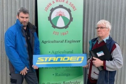 Thumbnail for Standen welcome John A Weir & Sons as their first dedicated Northern Ireland dealer
